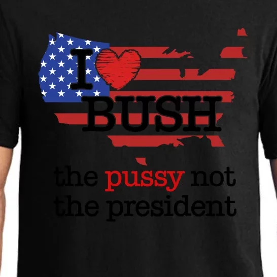 I Love Bush The Pussy Not The President Gift Pajama Set