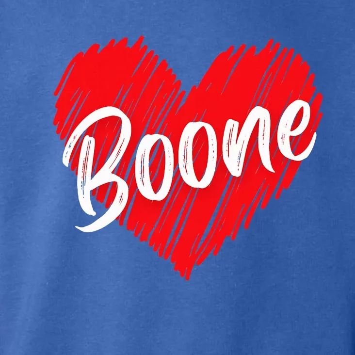 I Love Boone Heart Personalized Name Boone Toddler Hoodie