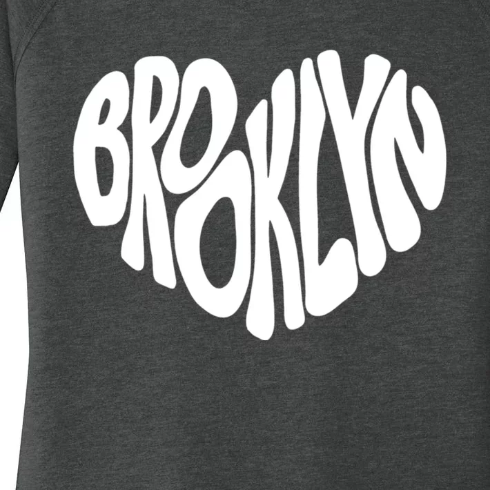 I Love Brooklyn New York Nyc Gifts Women's Perfect Tri Tunic Long Sleeve Shirt