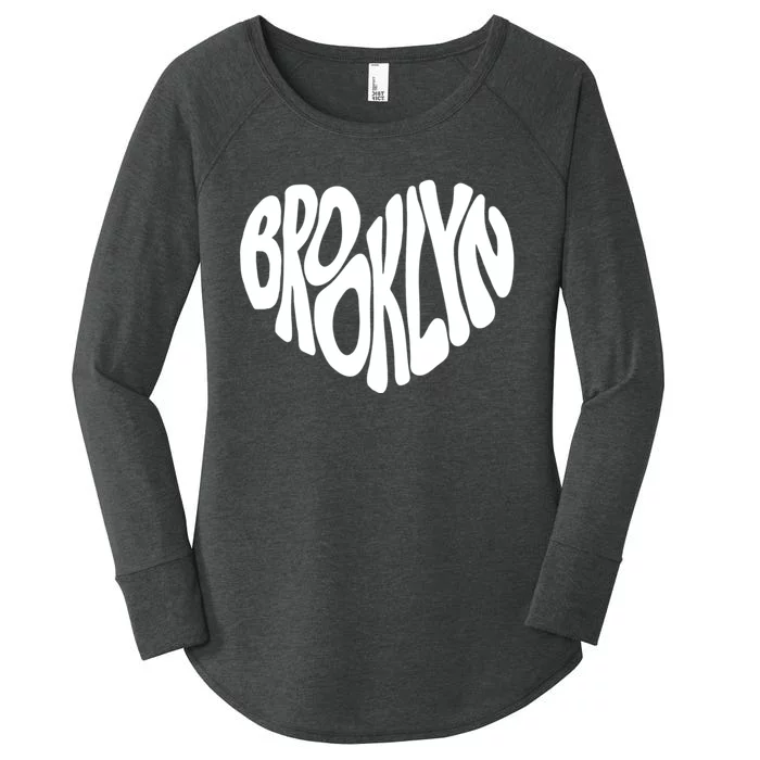 I Love Brooklyn New York Nyc Gifts Women's Perfect Tri Tunic Long Sleeve Shirt