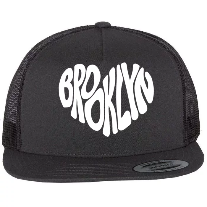 I Love Brooklyn New York Nyc Gifts Flat Bill Trucker Hat