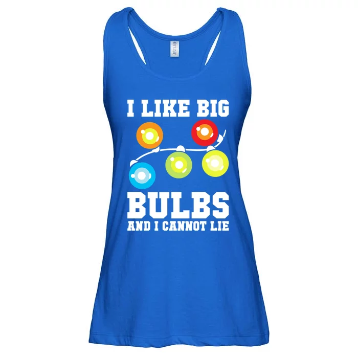 I Like Big Bulbs And I Cannot Lie Naughty Christmas Lights Gift Ladies Essential Flowy Tank