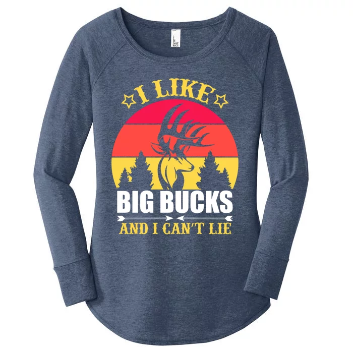 I Like Big Bucks And I Cant Lie Meaningful Gift Women's Perfect Tri Tunic Long Sleeve Shirt