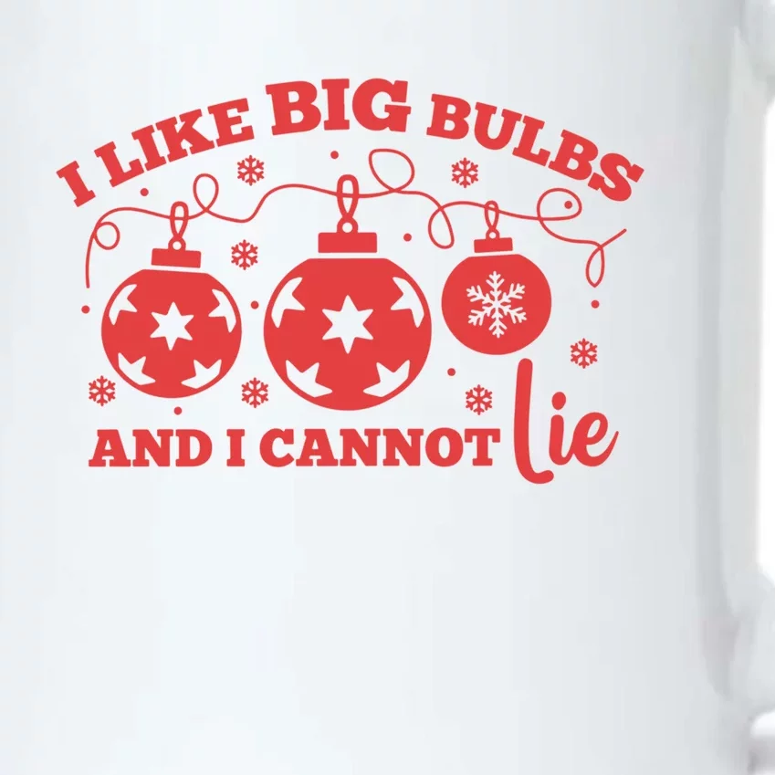 I Like Big Bulbs And I Cannot Lie Christmas Balls Festive Gift Black Color Changing Mug