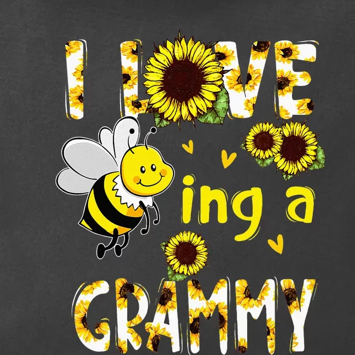 I Love Being A Grammy Sunflower Bee Mothers Day Zip Tote Bag