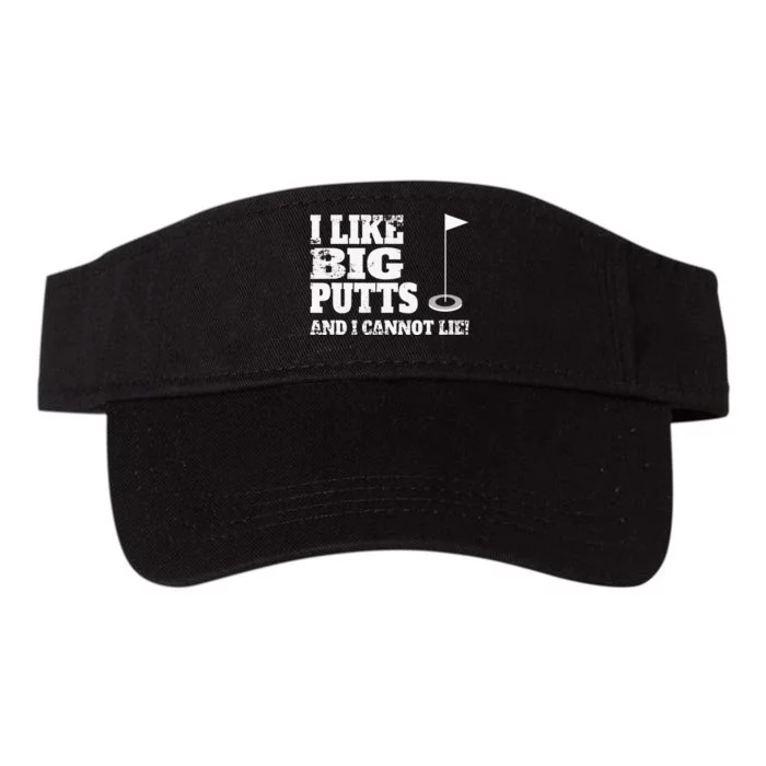 I Like Big Putts And I Cannot Lie Funny Golf Valucap Bio-Washed Visor