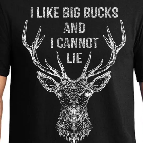 I Like Big Bucks Cant Lie Deer Bow Hunting Tee Hunter Gift Funny Gift Pajama Set