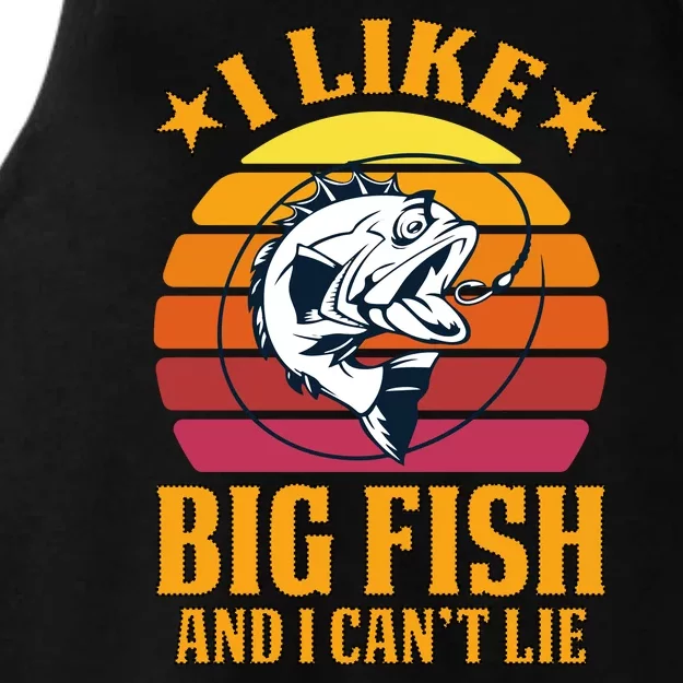 I Like Big Fish And I Cannot Lie Ladies Tri-Blend Wicking Tank