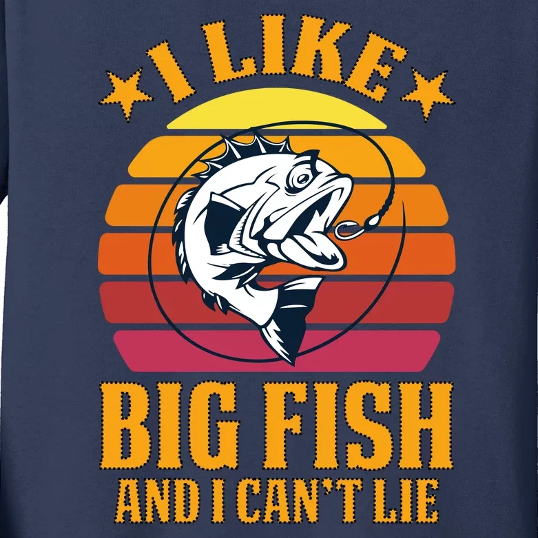 I Like Big Fish And I Cannot Lie Kids Long Sleeve Shirt