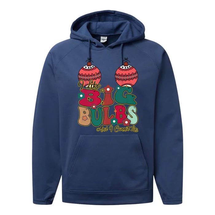 I Like Big Bulbs I Can Not Lie Christmas Couple Matching Gift Performance Fleece Hoodie