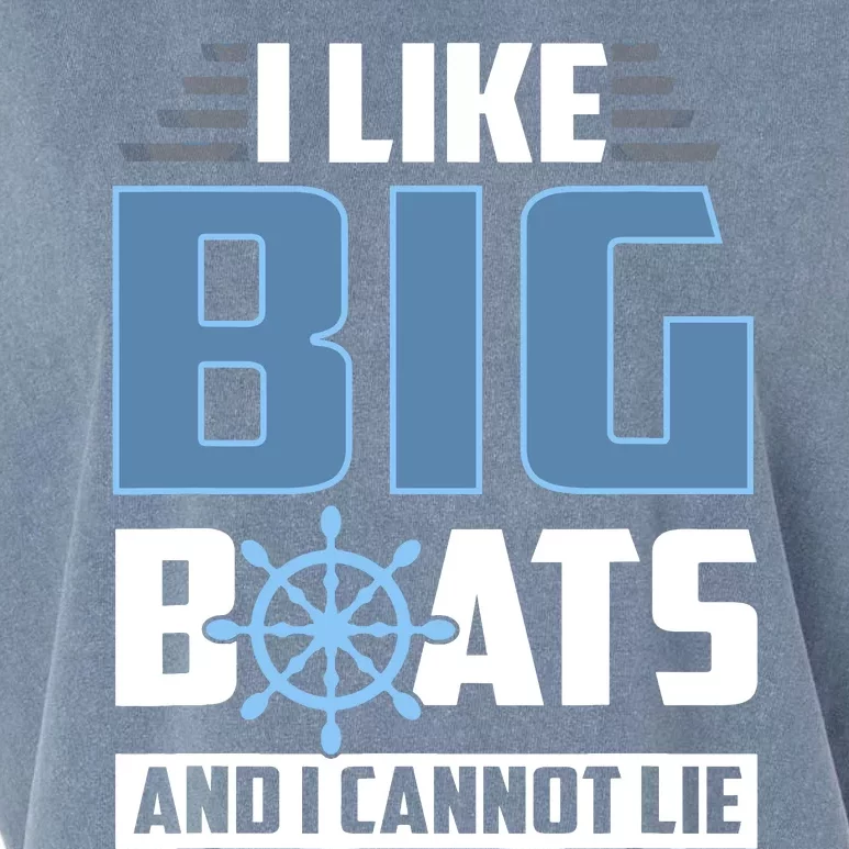 I Like Big Boats And I Cannot Lie Garment-Dyed Women's Muscle Tee