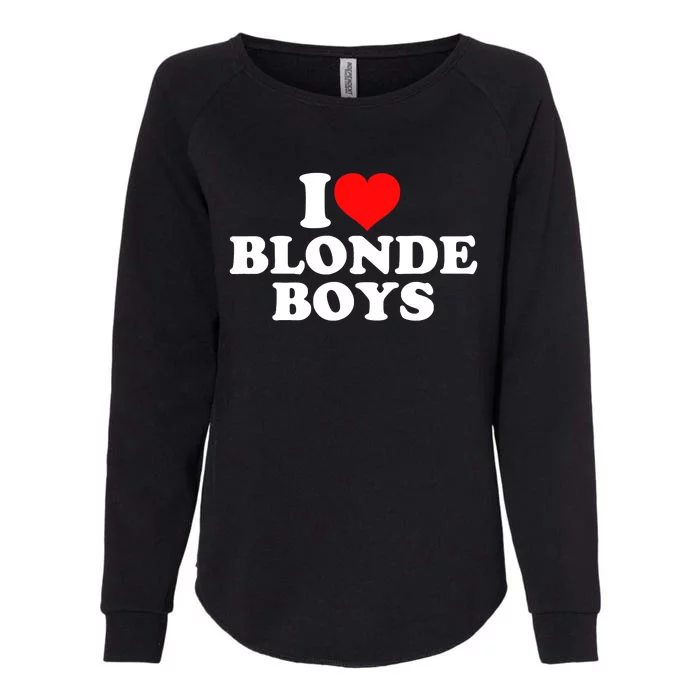 I Love Blonde Womens California Wash Sweatshirt