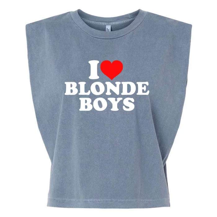 I Love Blonde Garment-Dyed Women's Muscle Tee