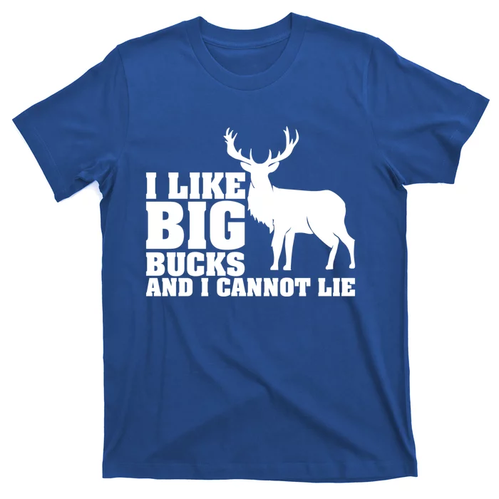 I Like Big Bucks And I Cannot Lie Whitetail Deer Animal White Gift T-Shirt