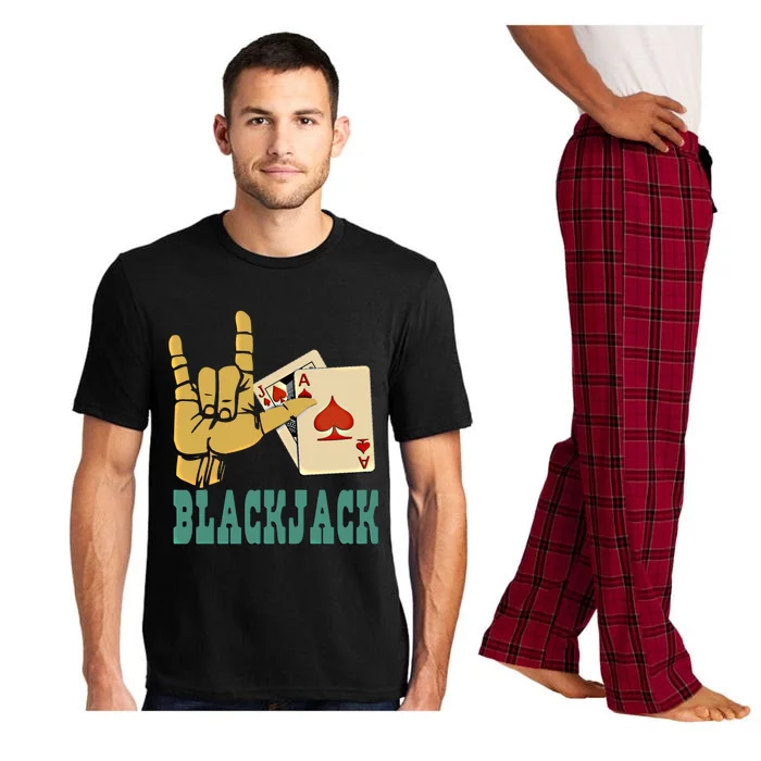 I Love Blackjack Lucky Gambling Gift Pajama Set