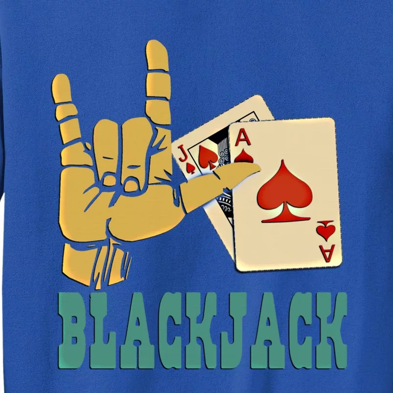 I Love Blackjack Lucky Gambling Gift Sweatshirt