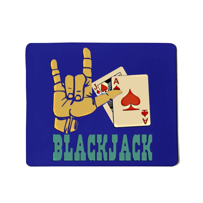 I Love Blackjack Lucky Gambling Gift Mousepad