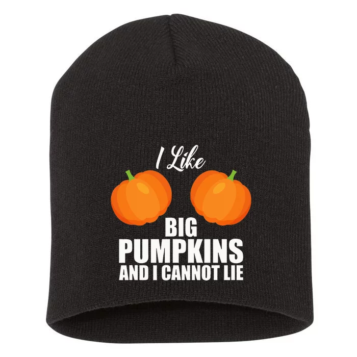 I Like Big Pumpkins And I Cannot Lie Short Acrylic Beanie