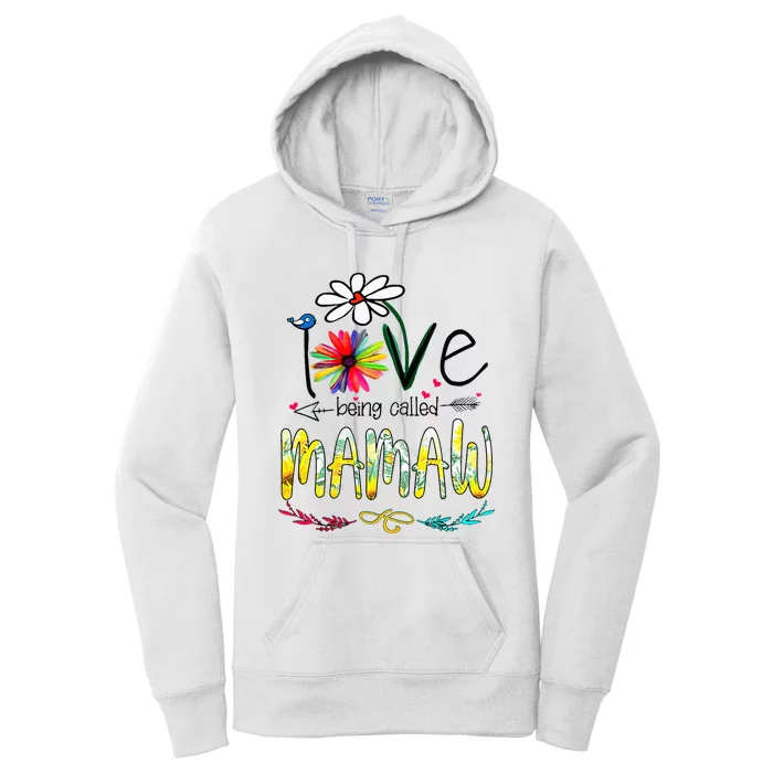 I Love Being Called Mamaw Sunflower Mothers Day Gift Women's Pullover Hoodie