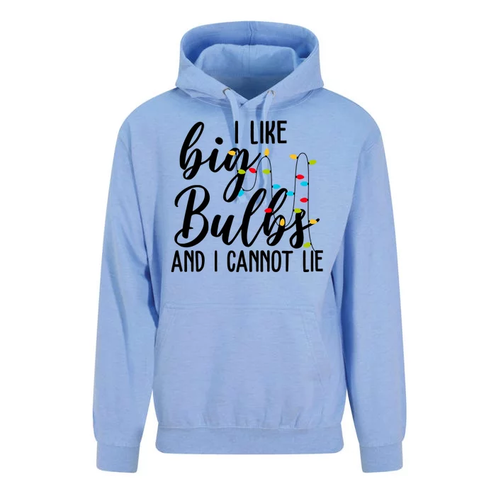 I Like Big Bulbs And I Cannot Lie Funny Christmas Unisex Surf Hoodie