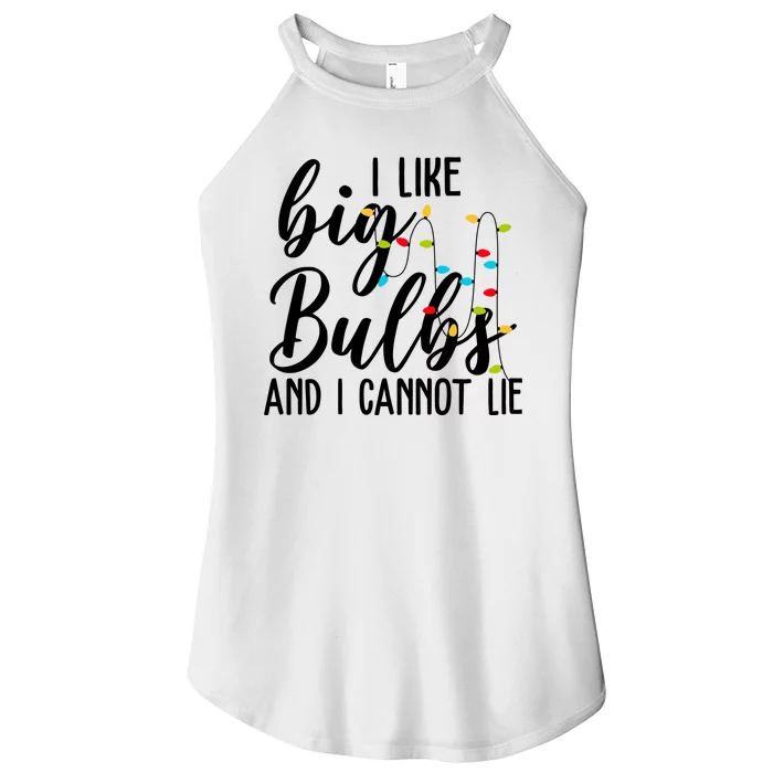 I Like Big Bulbs And I Cannot Lie Funny Christmas Women’s Perfect Tri Rocker Tank