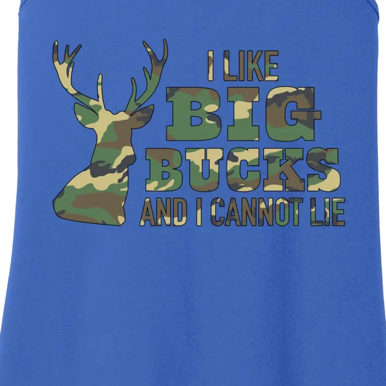 I Like Big Bucks And I Cannot Lie Camo Gift Ladies Essential Tank