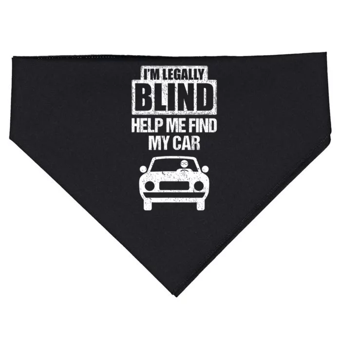 IM Legally Blind Help Me Find My Car Driving USA-Made Doggie Bandana