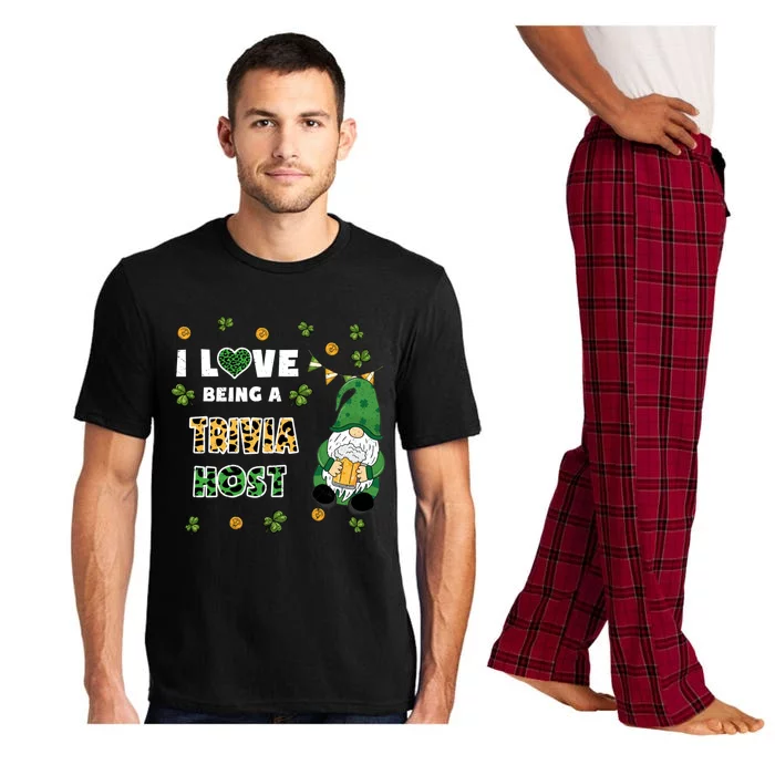 I Love Being Trivia Host Gnome St Patricks Day Gift Pajama Set