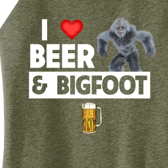 I Love Beer And Bigfoot Sasquatch Hunters Team Ing Cool Gift Women’s Perfect Tri Rocker Tank