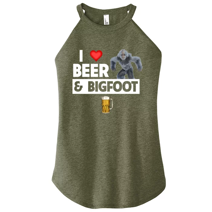 I Love Beer And Bigfoot Sasquatch Hunters Team Ing Cool Gift Women’s Perfect Tri Rocker Tank