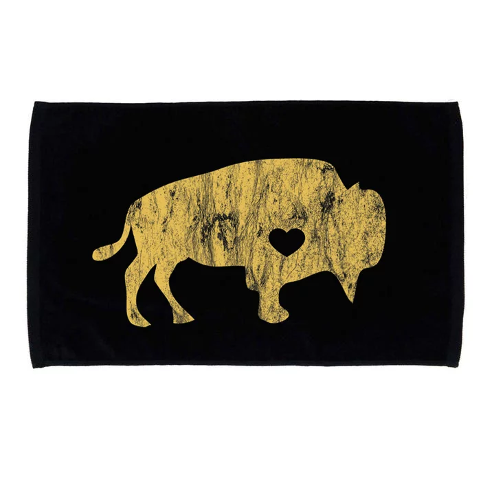 I Love Buffaloes Golden Buffalo Bison Lover Gift Ideas Microfiber Hand Towel