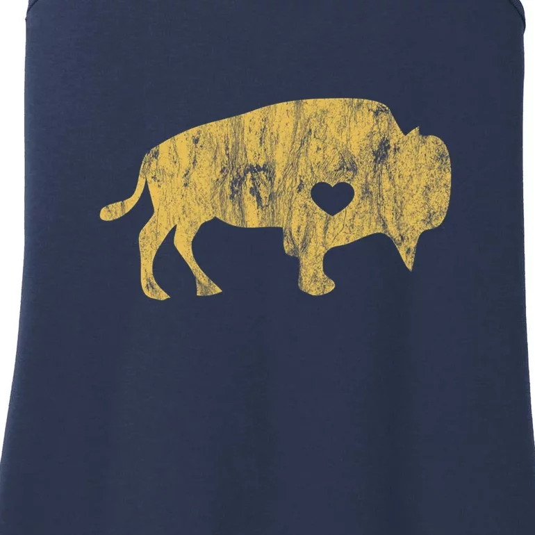 I Love Buffaloes Golden Buffalo Bison Lover Gift Ideas Ladies Essential Tank