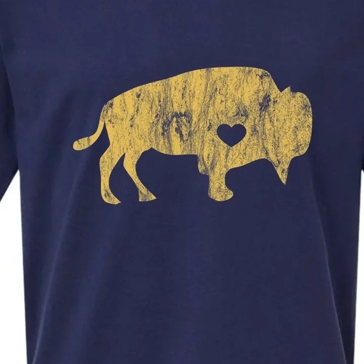 I Love Buffaloes Golden Buffalo Bison Lover Gift Ideas Sueded Cloud Jersey T-Shirt