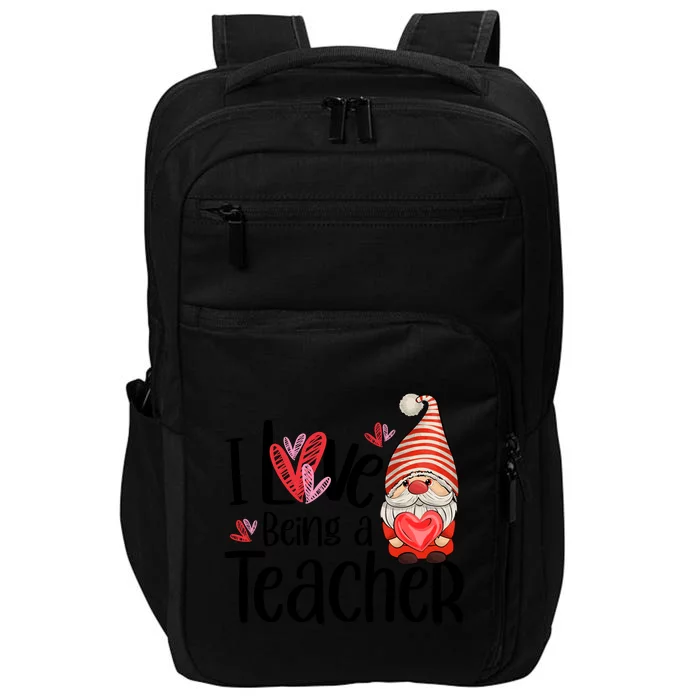 I Love Being A Teacher Gnome Valentine Impact Tech Backpack