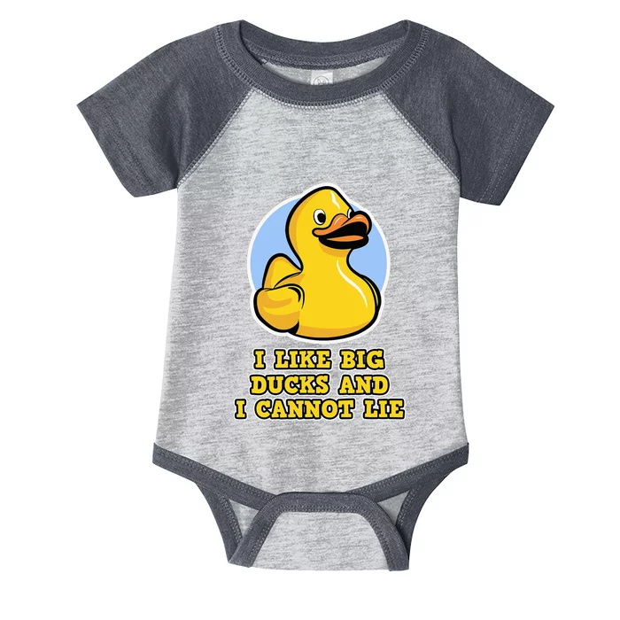 I Like Big Ducks And I Cannot Lie Rubber Duck Infant Baby Jersey Bodysuit