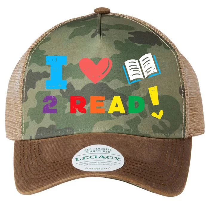 I Love Book To Read Bookworm Librarian Wo Boy Girl Legacy Tie Dye Trucker Hat