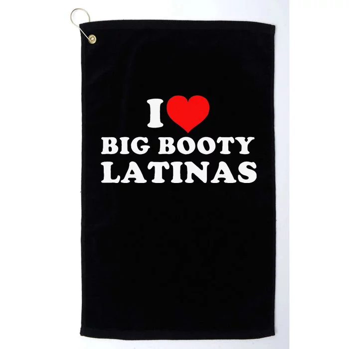 I Love Boobies Heart Souvenir Funny valentine day Platinum Collection Golf Towel