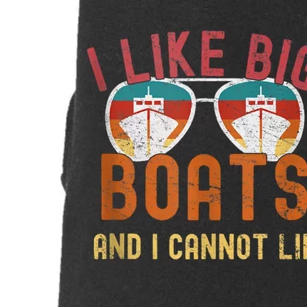 I Like Big Boats And I Cannot Lie Yacht Boating Funny Cruise Doggie 3-End Fleece Hoodie