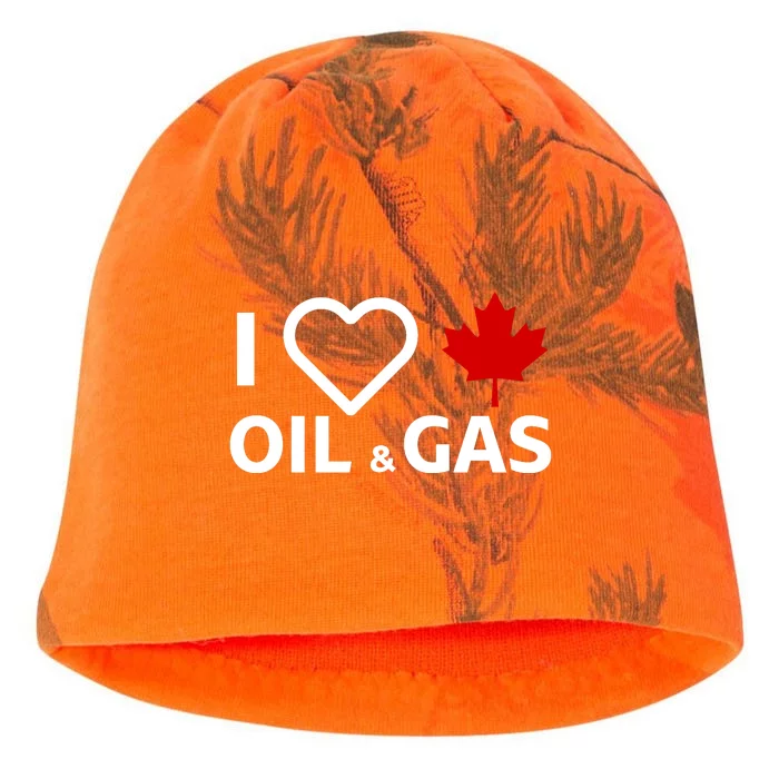 I Love Canadian Oil & Gas Kati - Camo Knit Beanie