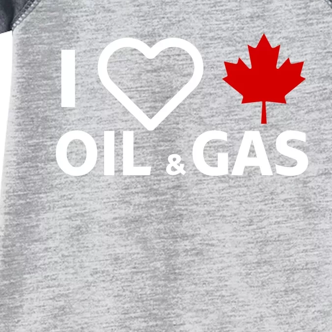 I Love Canadian Oil & Gas Infant Baby Jersey Bodysuit