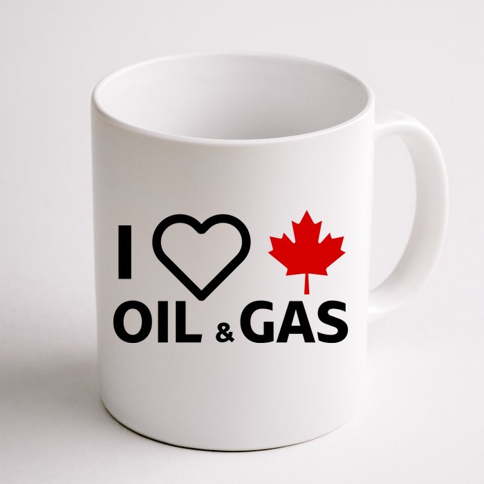 I Love Canadian Oil & Gas Front & Back Coffee Mug