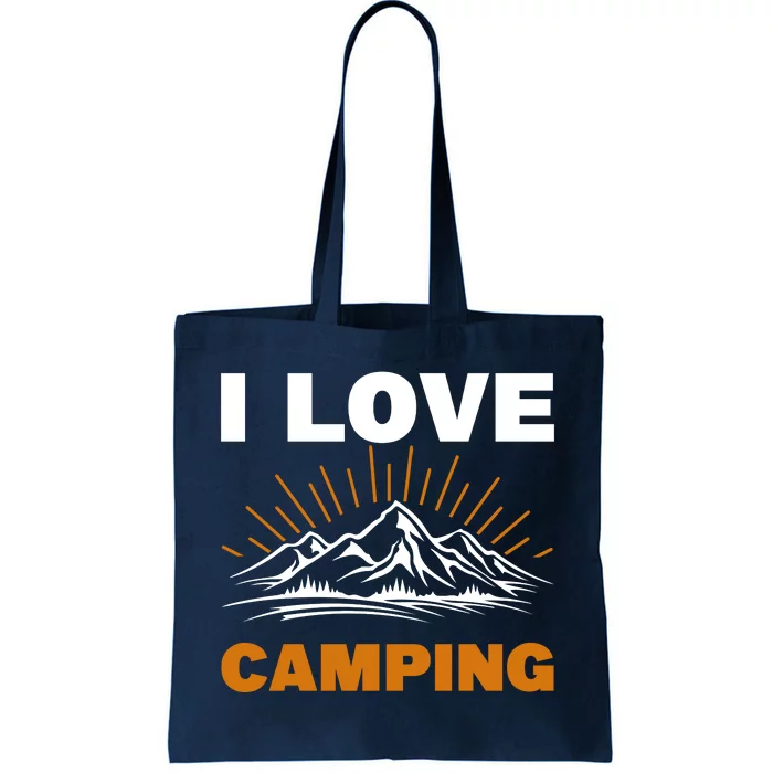 I Love Camping Tote Bag