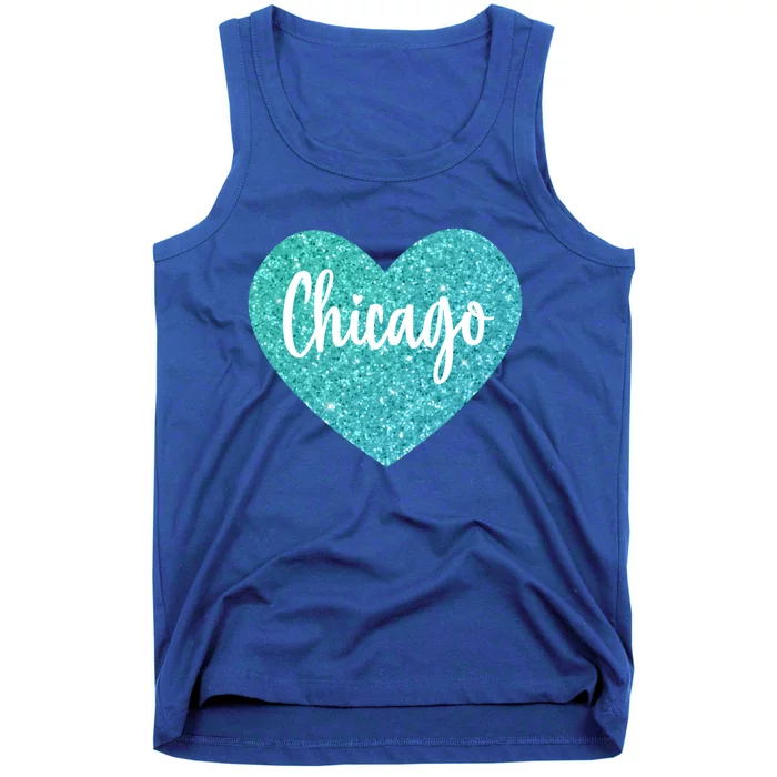 I Love Chicago Usa Heart Great Gift Tank Top