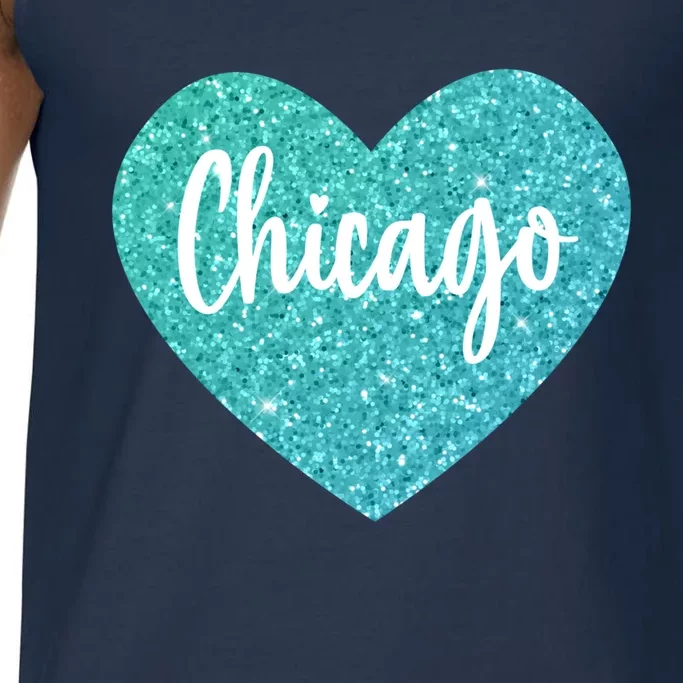 I Love Chicago Usa Heart Great Gift Comfort Colors® Tank Top