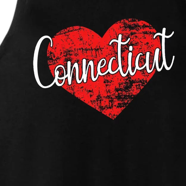 I Love Connecticut Cool Connecticut Ladies Tri-Blend Wicking Tank