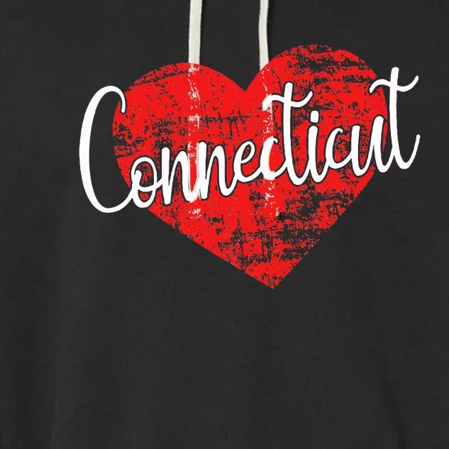 I Love Connecticut Cool Connecticut Garment-Dyed Fleece Hoodie