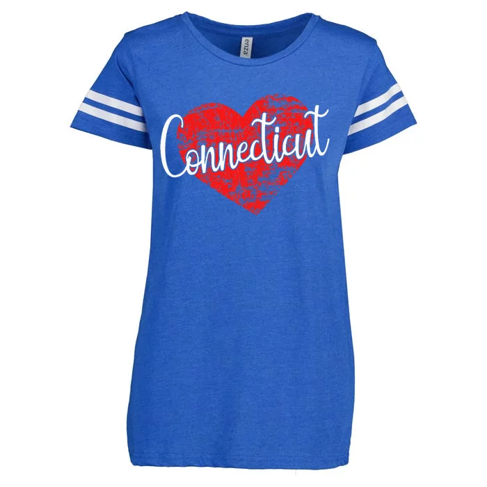 I Love Connecticut Cool Connecticut Enza Ladies Jersey Football T-Shirt