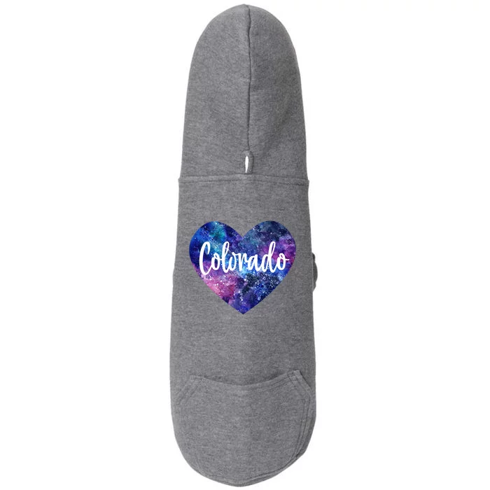 I Love Colorado Usa Gift Doggie 3-End Fleece Hoodie