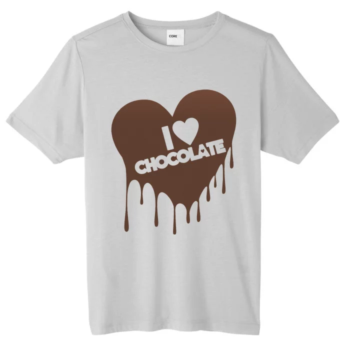 I Love Chocolate Candy Heart Lover ChromaSoft Performance T-Shirt