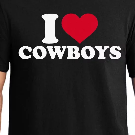 I Love Cowboys Pajama Set